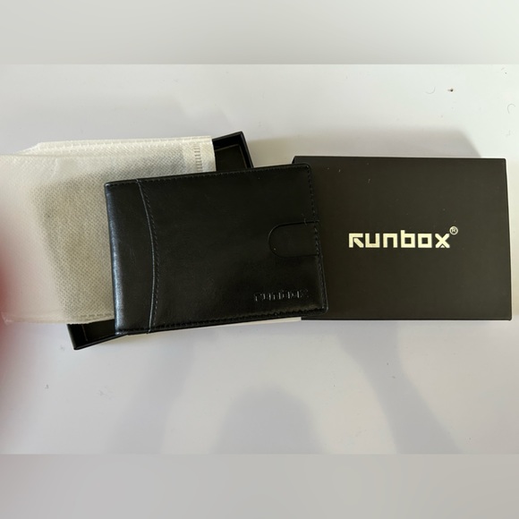 Other - Runbox Minimalist Slim Wallet for Men with Money Clip RFID Blocking New Sealed